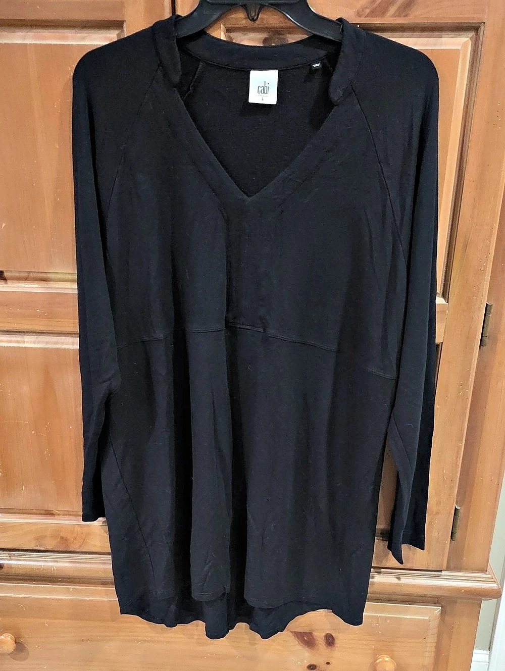 cabi Long Sleeve Tunic in Black Size Large
